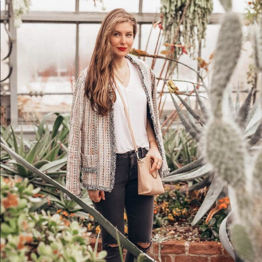 Eva Franco Anthropologie Reston Tweed Jacket